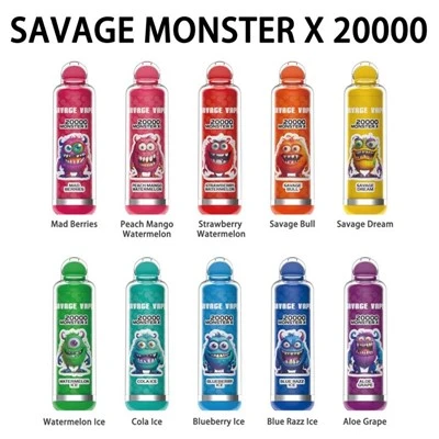 SAVAGE VAPE MONSTER X 20000 Puffs ühekordse kasutusega vape hulgimüük