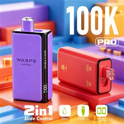 WASPE Double Flavor 100K Pro PUFFS ühekordselt kasutatav vape